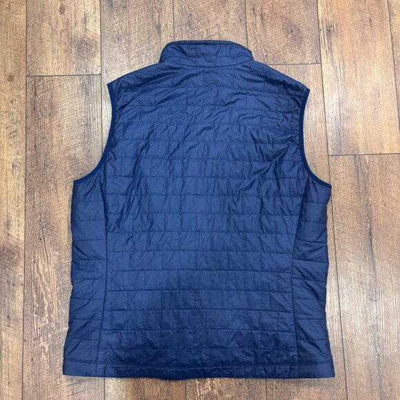 Men's Size XL Patagonia Nano Puff Vest Full Zip Insulated Navy Blue Jacket READ - Picture 7 of 11